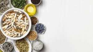 supplements on a display