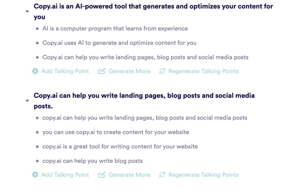 Copy Ai Talking Points 1